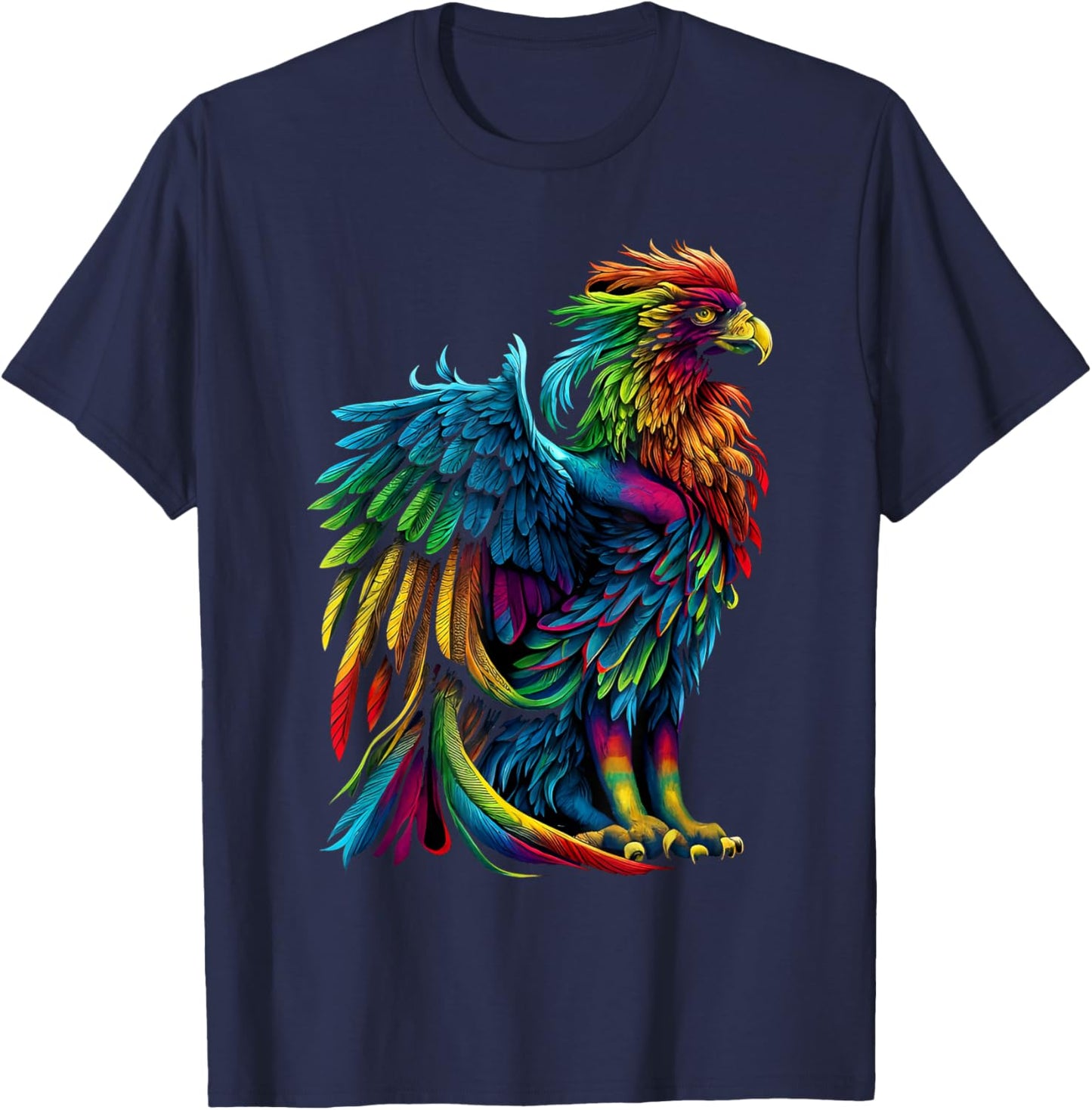 Rainbow Griffin T-Shirt - T-Shirt | Navy