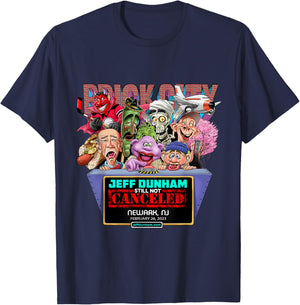Jeff Dunham Newark, NJ (2023) T-Shirt - T-Shirt | Navy