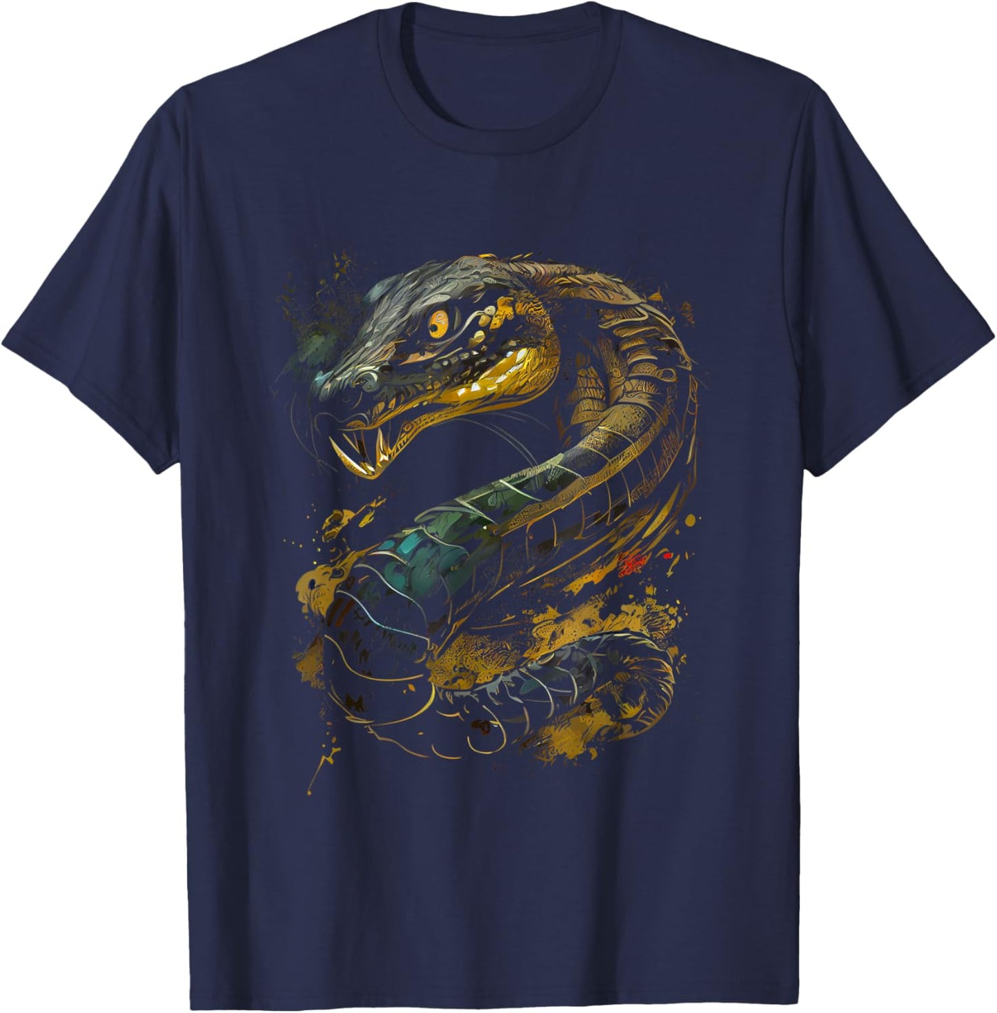 King Cobra snake safari animal favorite Cobra fan T-Shirt - T-Shirt | Navy
