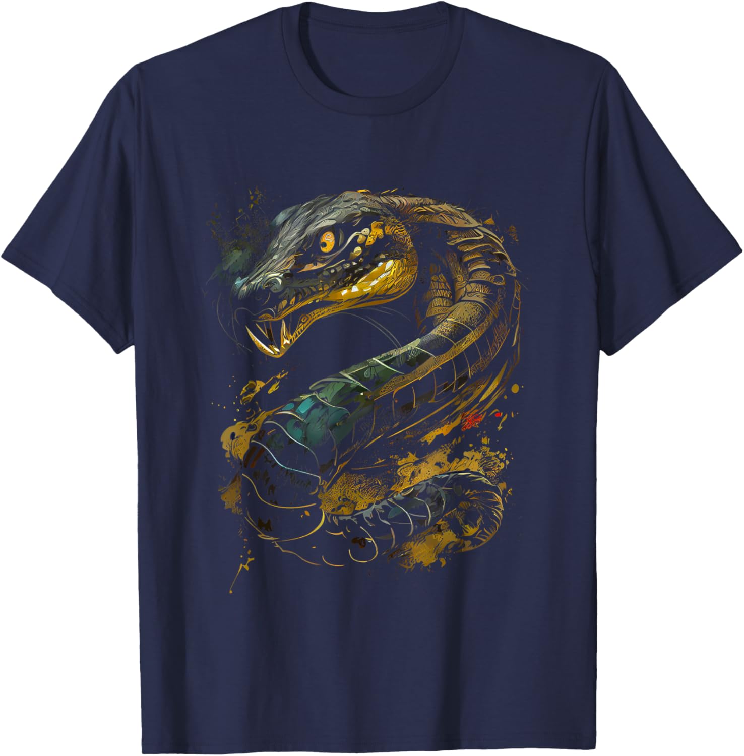 King Cobra snake safari animal favorite Cobra fan T-Shirt - T-Shirt | Navy