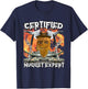 Cowboy-Meme mit Chicken Nugget Man Face T-Shirt - T-Shirt | Navy