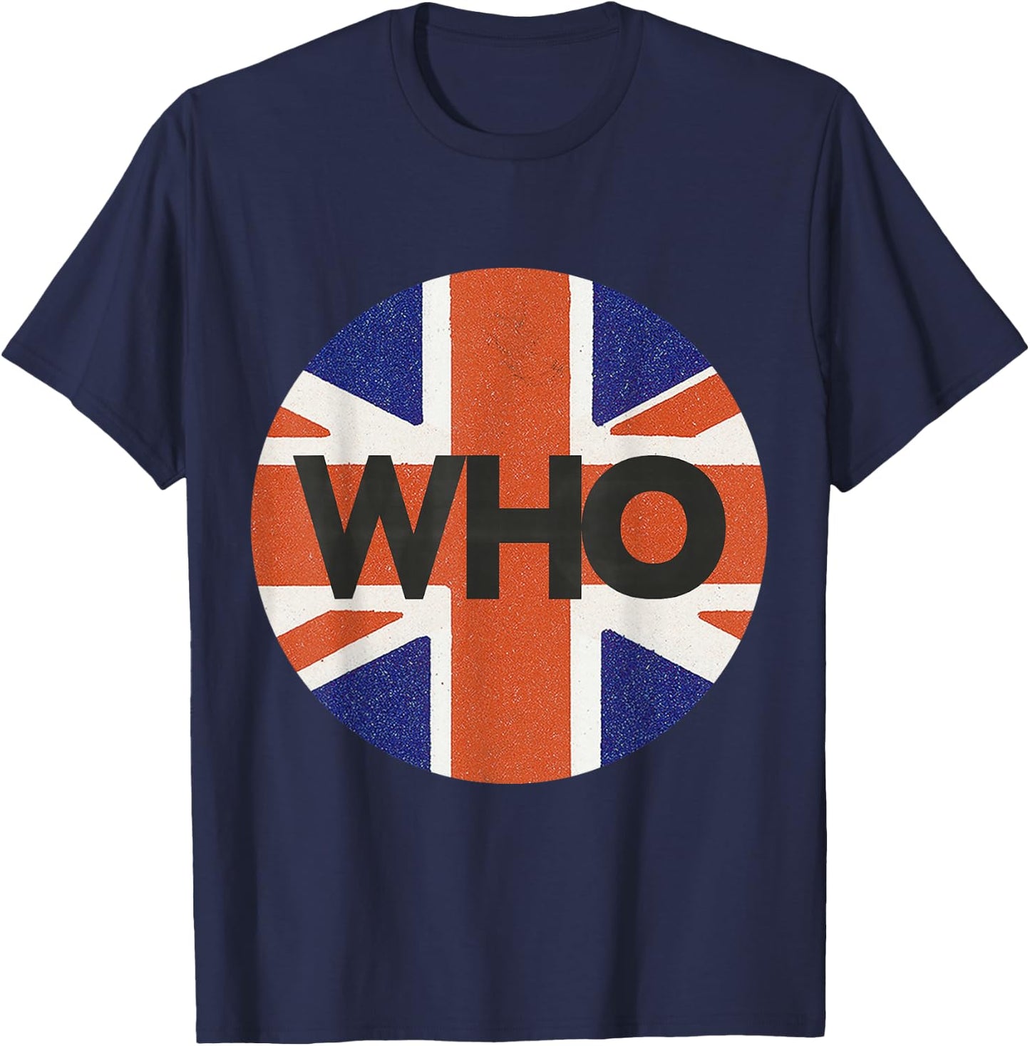 The Who Official 2019 Who Album Union Jack Circle T-Shirt - T-Shirt | Navy