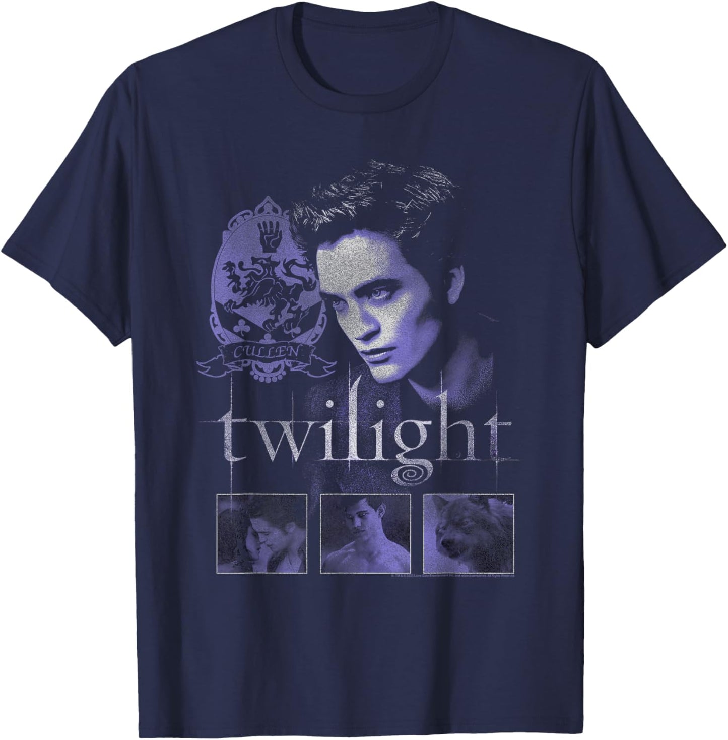 Twilight Edward and Icons T-Shirt - T-Shirt | Navy