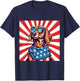 4th of July Funny Dachsund Weiner Dog Weenie USA America T-Shirt - T-Shirt | Navy