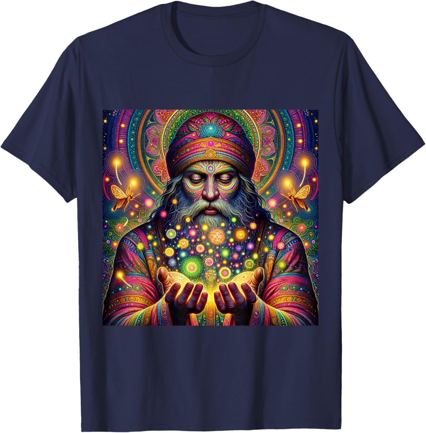 PLUR EDM Tranquility Vibe Music Festival Essential Graphic T-Shirt - T-Shirt | Navy