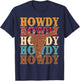 Howdy Rodeo Western Country Southern Cowgirl Vintage T-Shirt - T-Shirt | Navy