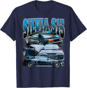 Silvia s15 SpecR 240SX SR20DET sport car T-Shirt - T-Shirt | Navy
