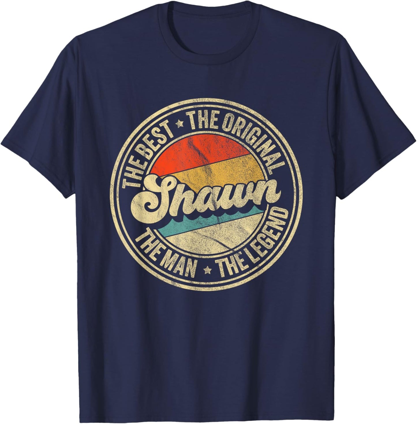 Retro Shawn Name Saying Funny Shawn T-Shirt - T-Shirt | Navy
