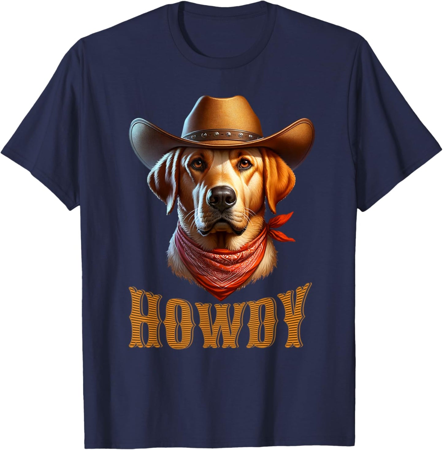 Dog Lover Cowboy Cowgirl Howdy Dog Lover T-Shirt - T-Shirt | Navy