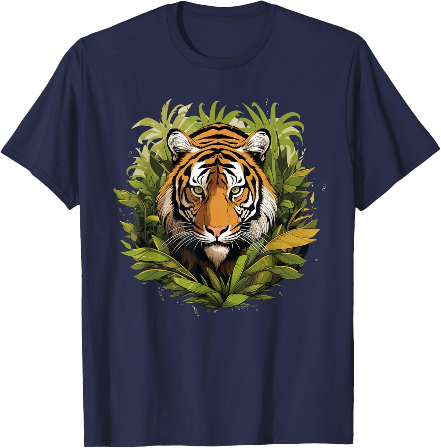 Colorful Tiger I Kids Tiger T-Shirt - T-Shirt | Navy