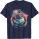 Sea Turtle 4th of July American Flag USA America Funny T-Shirt - T-Shirt | Navy