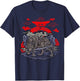 Wolf with Katana Japanese Wolf Art T-Shirt - T-Shirt | Navy