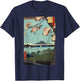 Japanese Retro Art Clothing Suigin Grove T-Shirt - T-Shirt | Navy