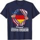 Proud German American Germany Us America German American Usa T-Shirt - T-Shirt | Navy