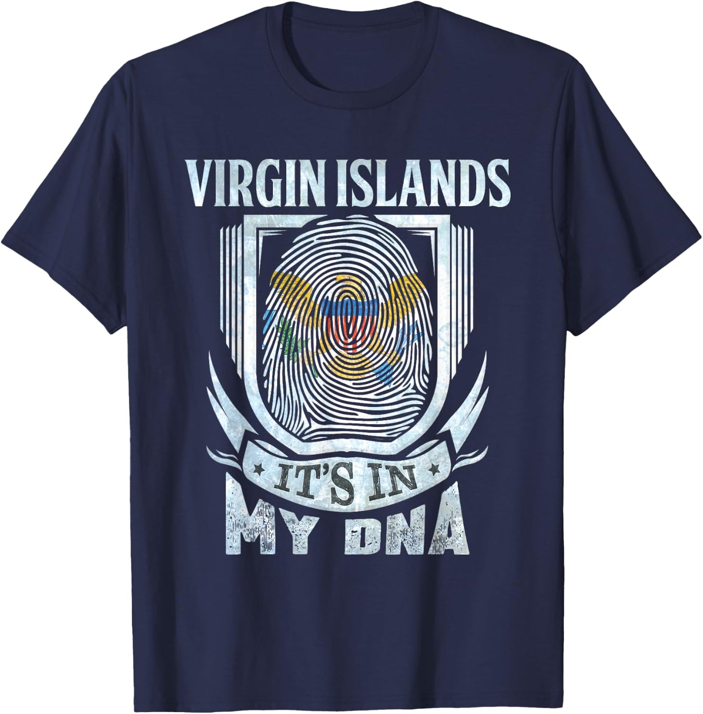 Virgin Islands It's in My DNA T-Shirt - T-Shirt | Navy