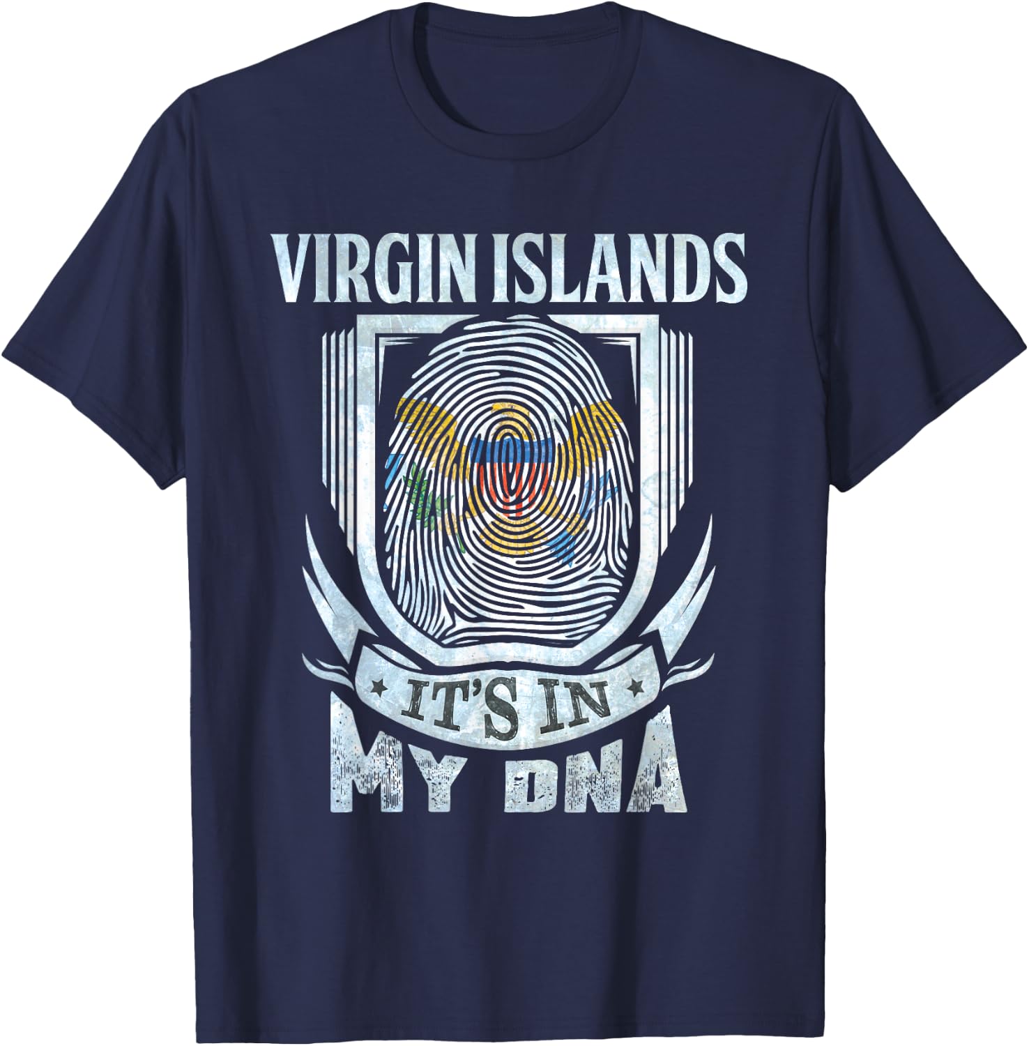 Virgin Islands It's in My DNA T-Shirt - T-Shirt | Navy