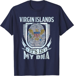 Virgin Islands It's in My DNA T-Shirt - T-Shirt | Navy