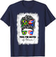 Half Brazilian And Puerto Rican Rico Brazil Flag Girl Women T-Shirt - T-Shirt | Navy