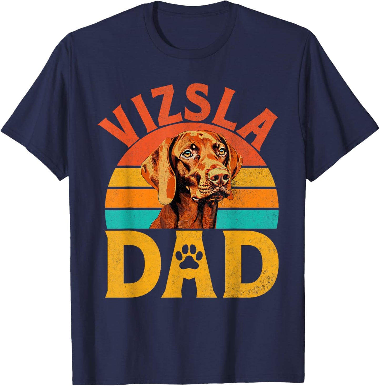 Vizsla Dad Vizsla T-Shirt - T-Shirt | Navy