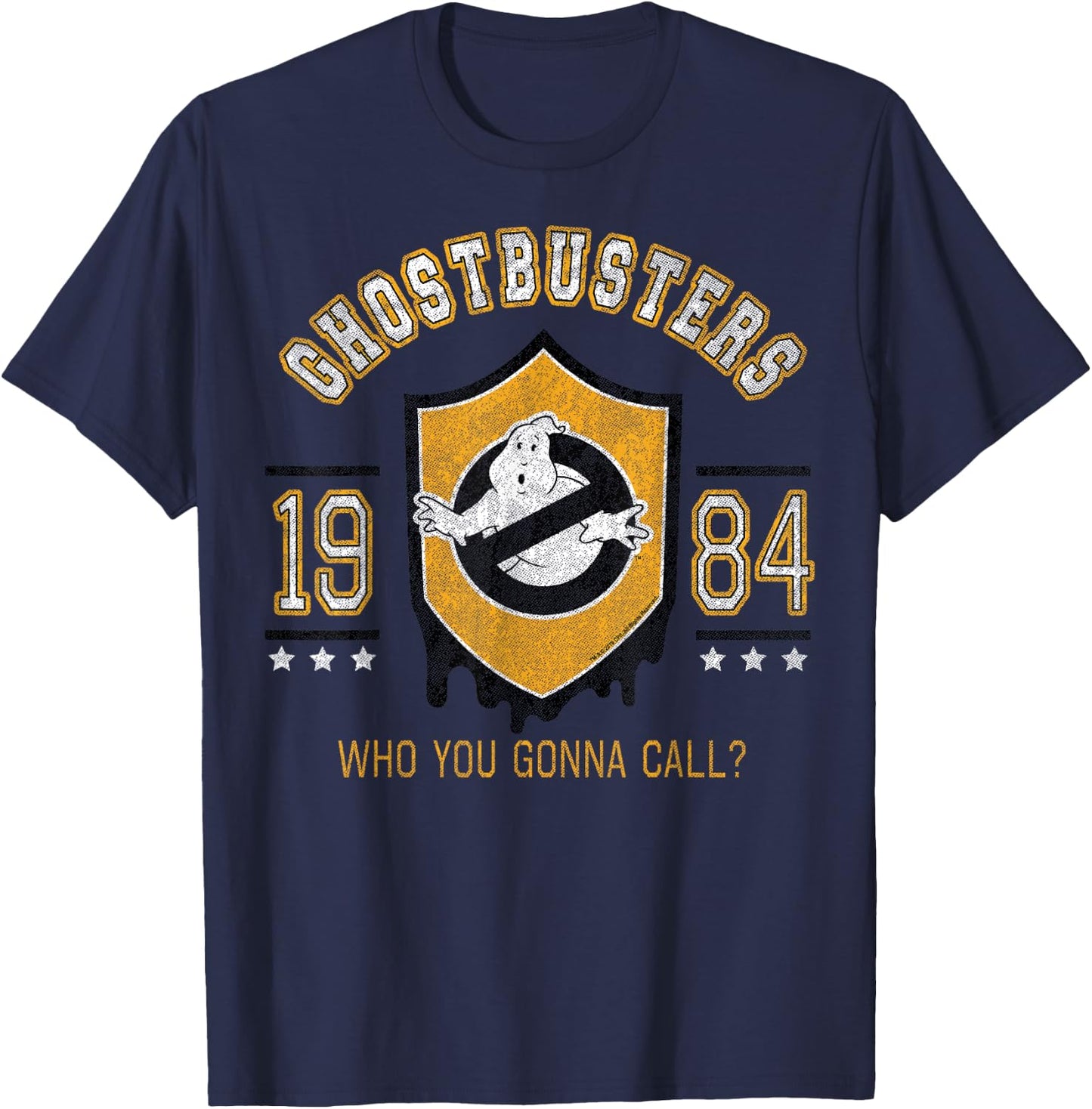 Ghostbusters 1984 Shield Poster T-Shirt - T-Shirt | Navy