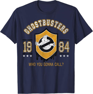 Ghostbusters 1984 Shield Poster T-Shirt - T-Shirt | Navy
