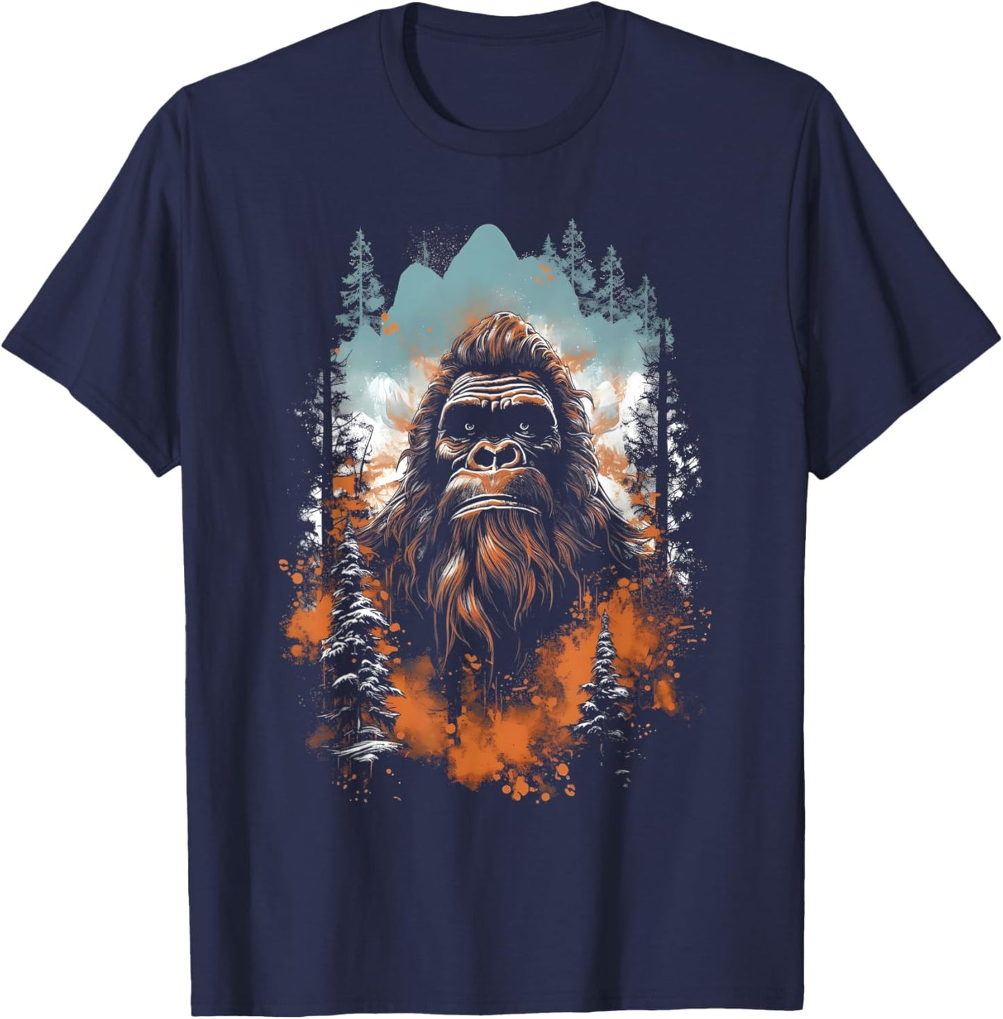 Bigfoot Sasquatch Lovers Women Kids T-Shirt - T-Shirt | Navy
