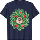 Cute Christmas men women dog nose wreath funny dogs Xmas dog T-Shirt - T-Shirt | Navy