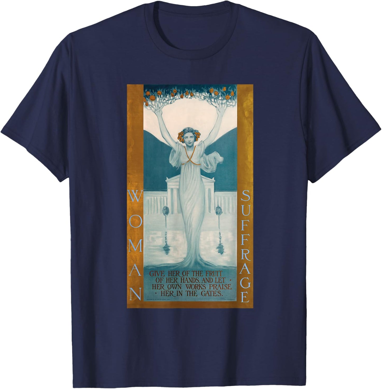 Retro Woman Suffrage 19th Amendment T-Shirt - T-Shirt | Navy