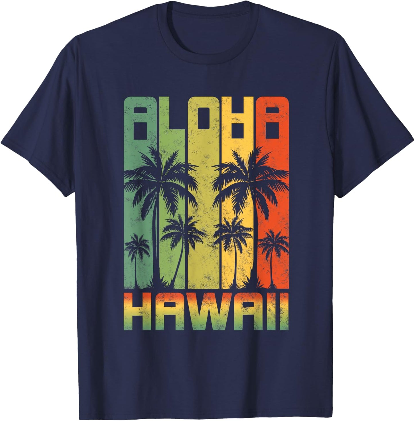 AlOHA Hawaii from the island! Feel the Aloha Spirit T-Shirt - T-Shirt | Navy