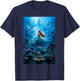 Disney The Little Mermaid Ariel Live-Action Movie Poster T-Shirt - T-Shirt | Navy