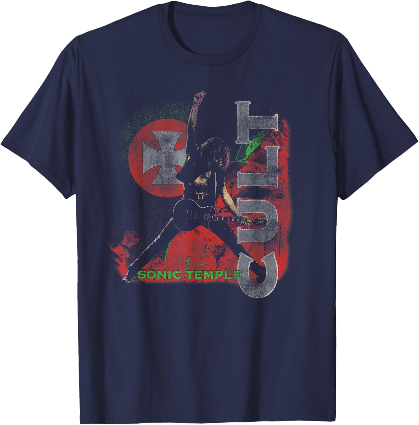 The Cult – Vintage Sonic Temple T-Shirt - T-Shirt | Navy