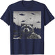 Alien UFO Funny Raccoon T-Shirt - T-Shirt | Navy