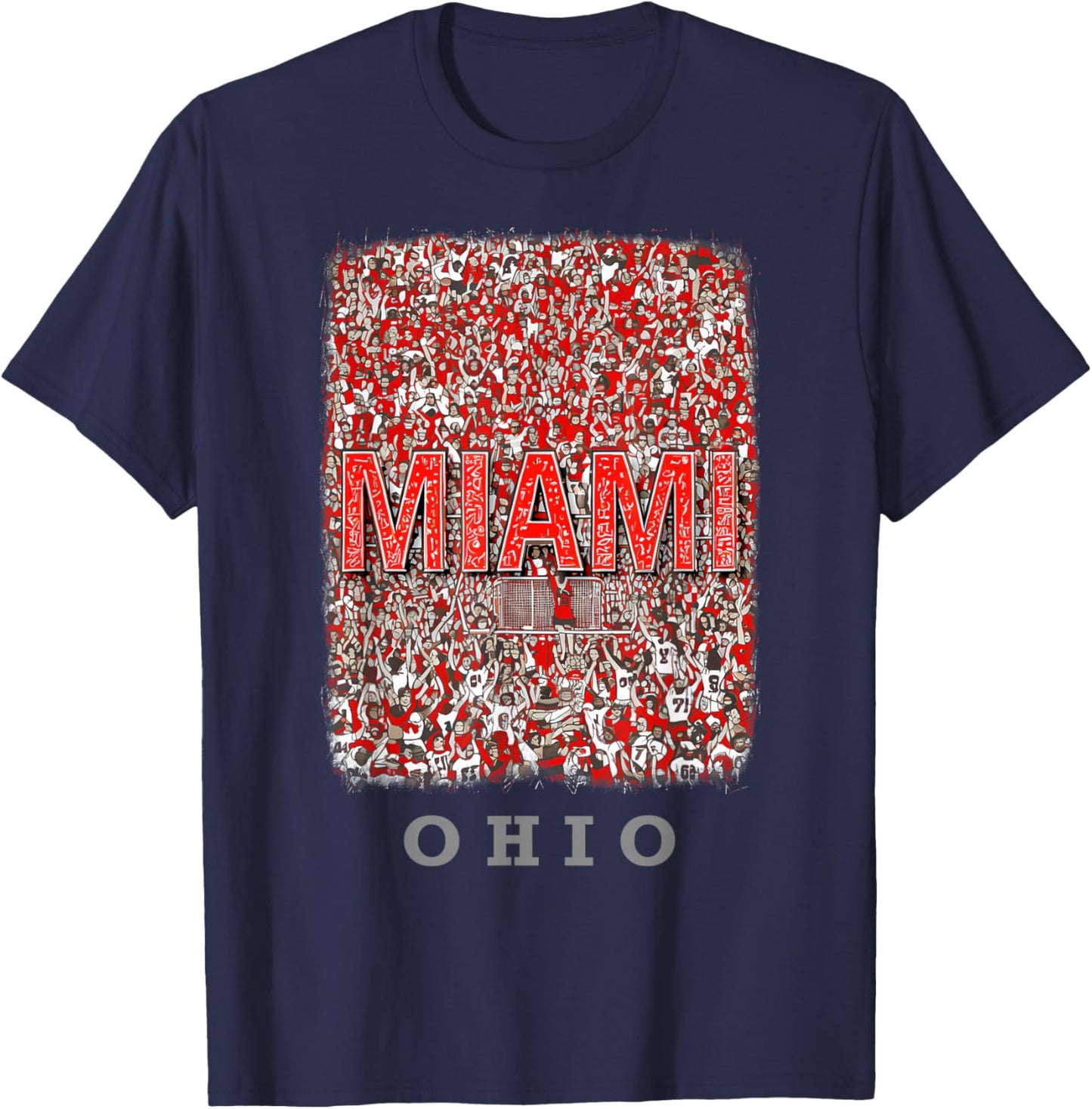 Miami Ohio OH Game Day Excitement SD868 T-Shirt - T-Shirt | Navy