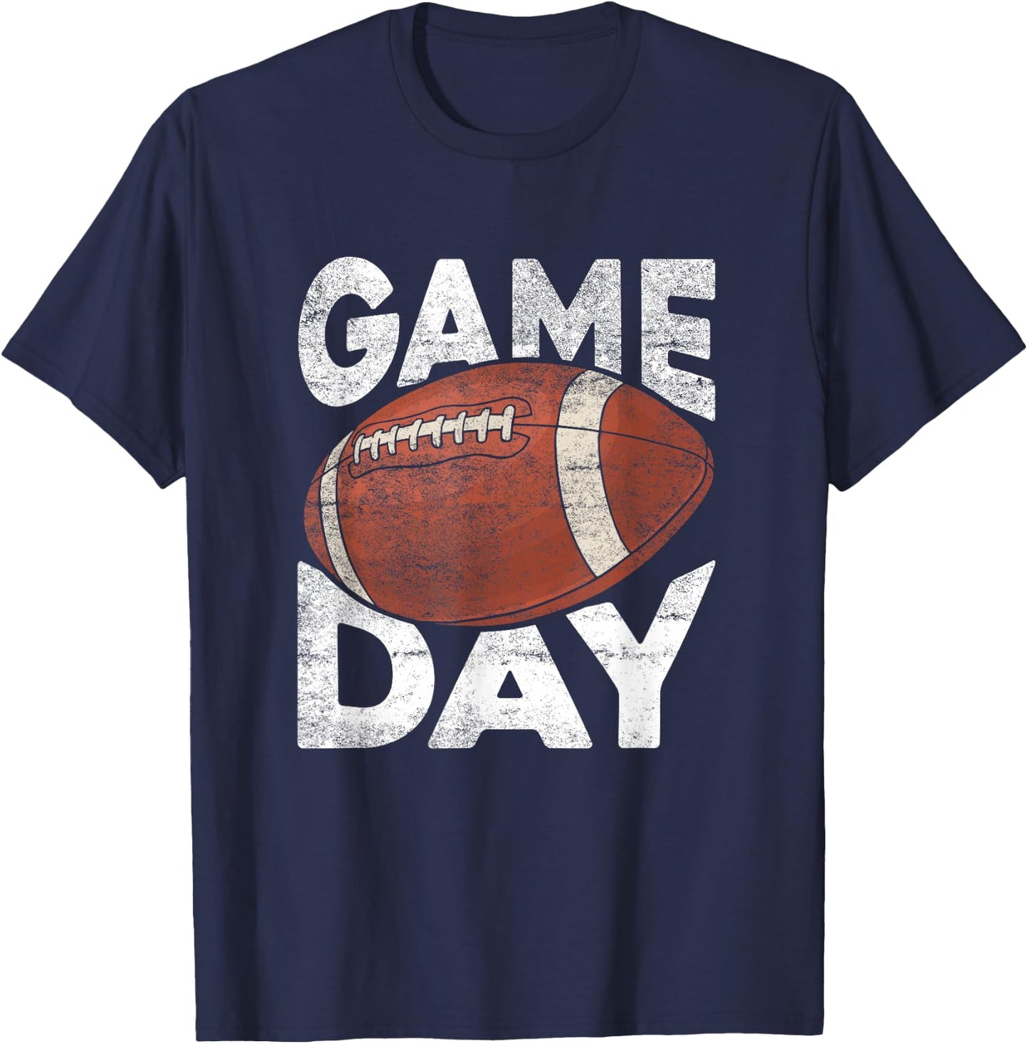 Vintage American Football Game Sports Lover T-Shirt - T-Shirt | Navy