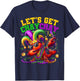 Let's Get Cray Dabbing Crawfish Mardi Gras Men Women Kids T-Shirt - T-Shirt | Navy
