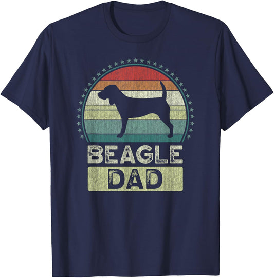 Beagle Dad, Father's Day, Daddy T-Shirt - T-Shirt | Navy