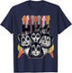 Hiss Funny Cats Kittens Parody Rock Rockin vintage retro cat Women T-Shirt - T-Shirt | Navy