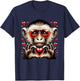 Heart Sign Hand Monkey Kids Monkey Valentine T-Shirt - T-Shirt | Navy