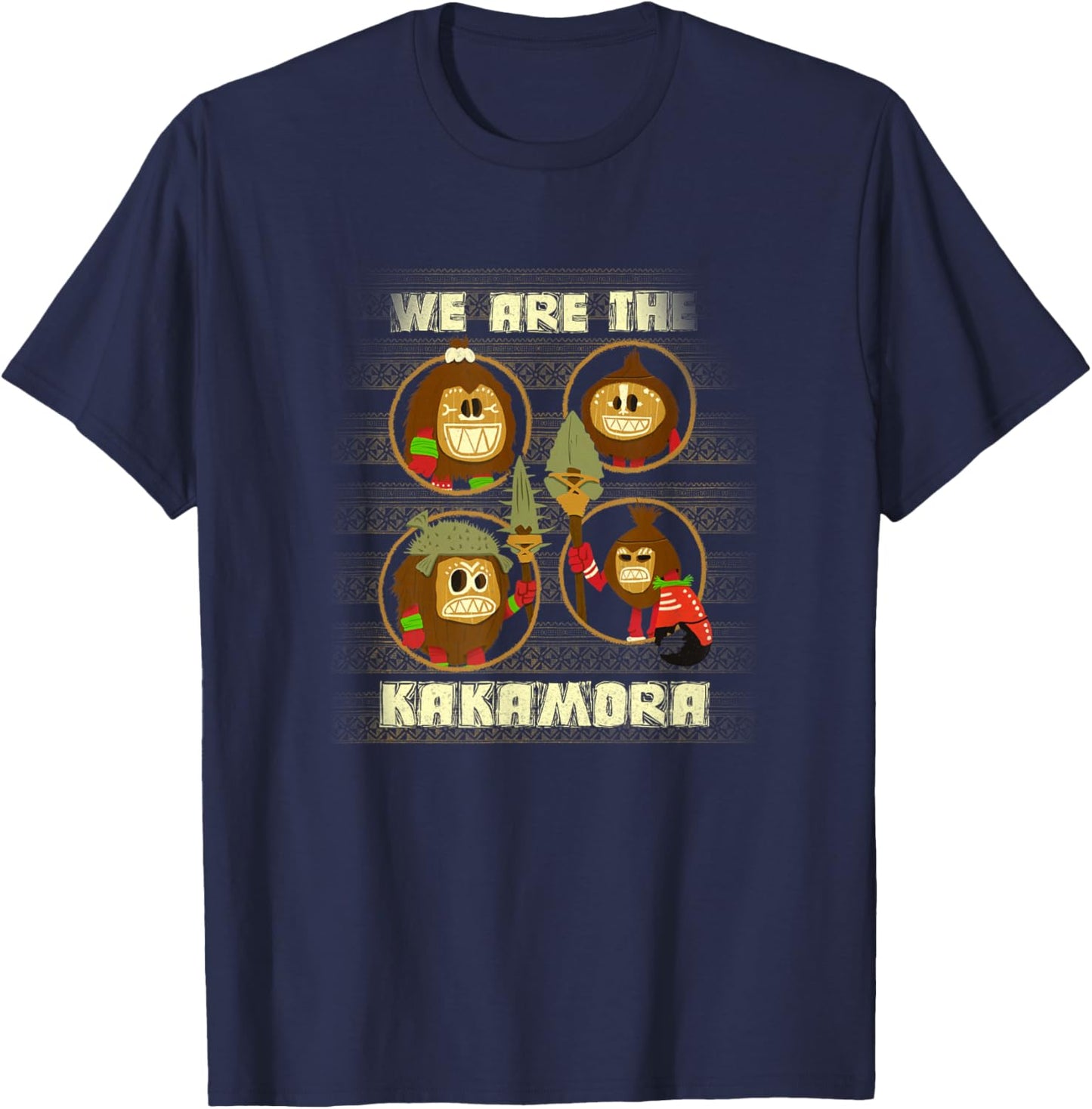 Disney Moana We Are The Kakamora Group Shot Big Chest Poster T-Shirt - T-Shirt | Navy