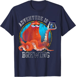 Disney Pixar Finding Dory Hank and Dory Adventure is Brewing Small T-Shirt - T-Shirt | Navy
