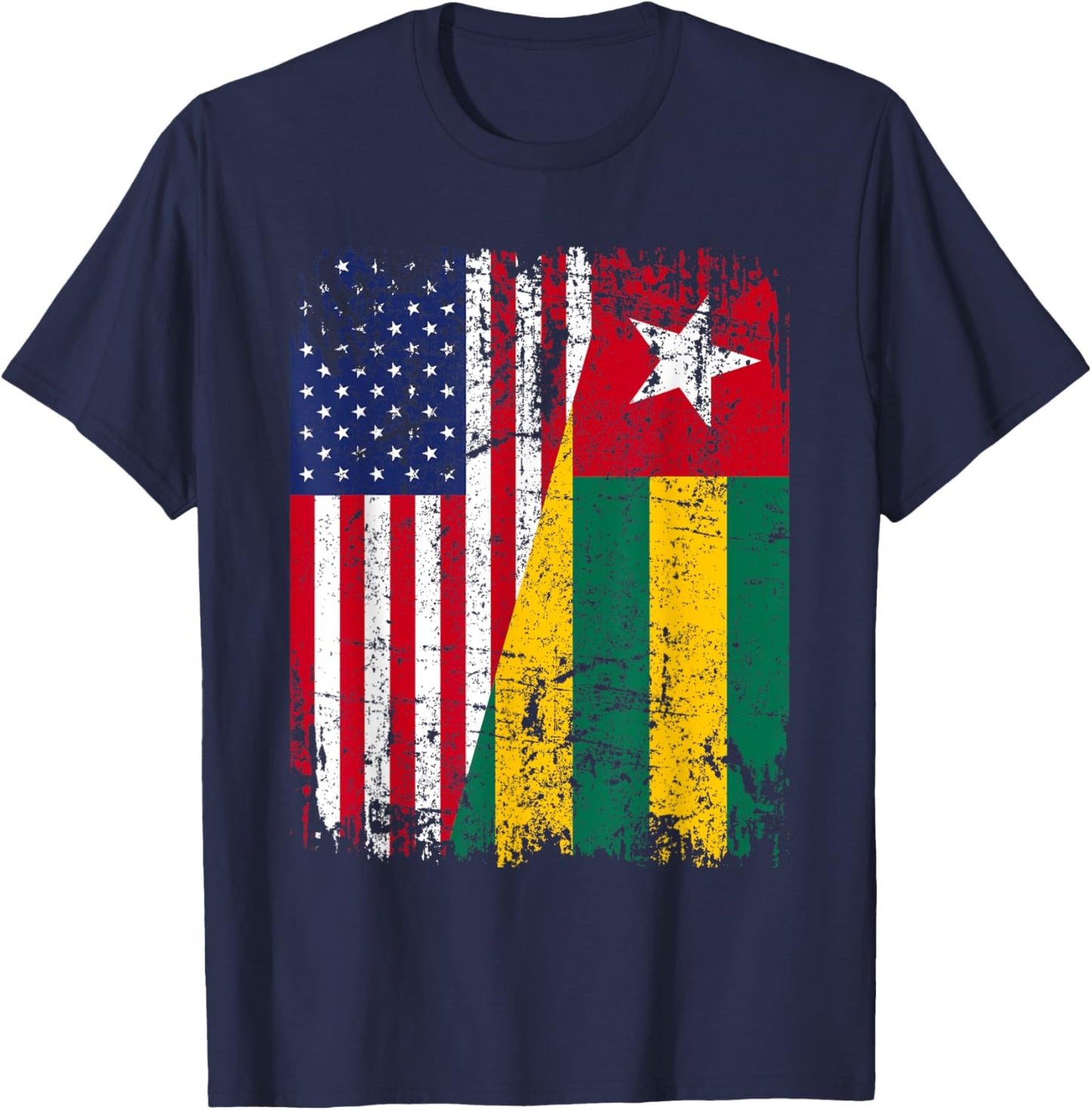 TOGOLESE American Flag | Men Women Kids | TOGO T-Shirt - T-Shirt | Navy