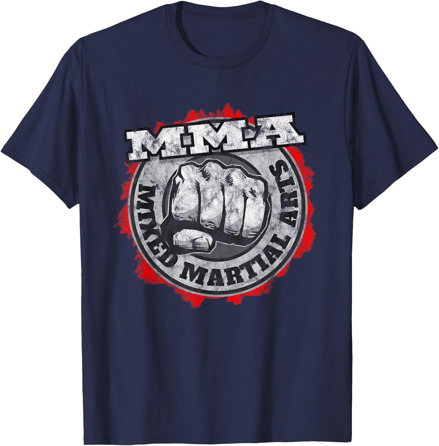 MMA Mixed Martial Arts Cage Fighting Sport T-Shirt - T-Shirt | Navy
