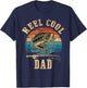 Vintage Reel Cool Dad Fish Fishing Shirt Father's Day T-Shirt - T-Shirt | Navy