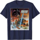 Star Wars The Empire Strikes Back Luke Skywalker Vintage T-Shirt - T-Shirt | Navy