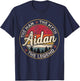 Aidan The Man The Myth The Legend Personalized Name T-Shirt - T-Shirt | Navy