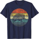 Echidna Gifts Retro Sunset Animal Lover Echidna Silhouette T-Shirt - T-Shirt | Navy