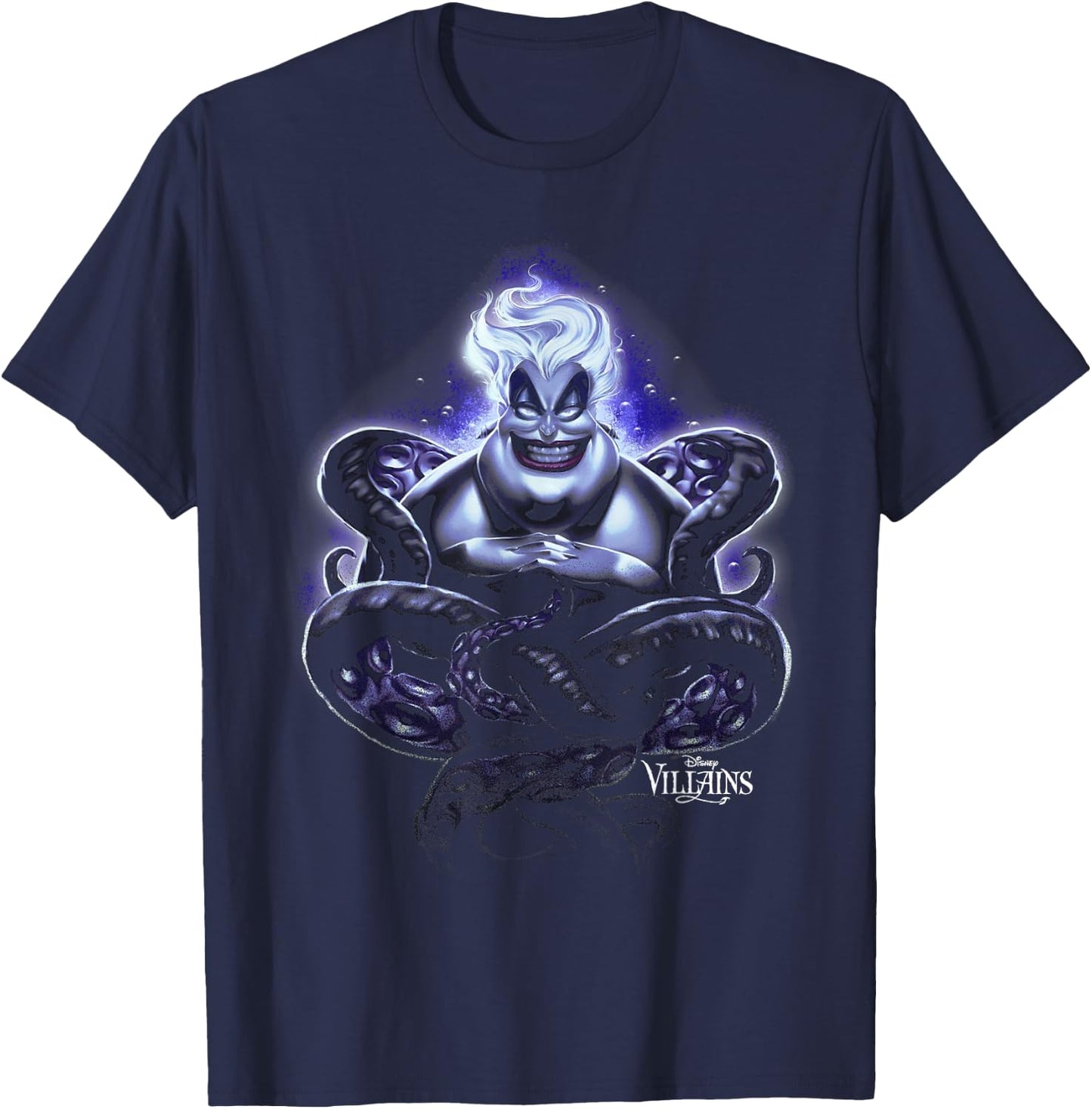 Disney Villains Ursula Dark Portrait Small T-Shirt - T-Shirt | Navy