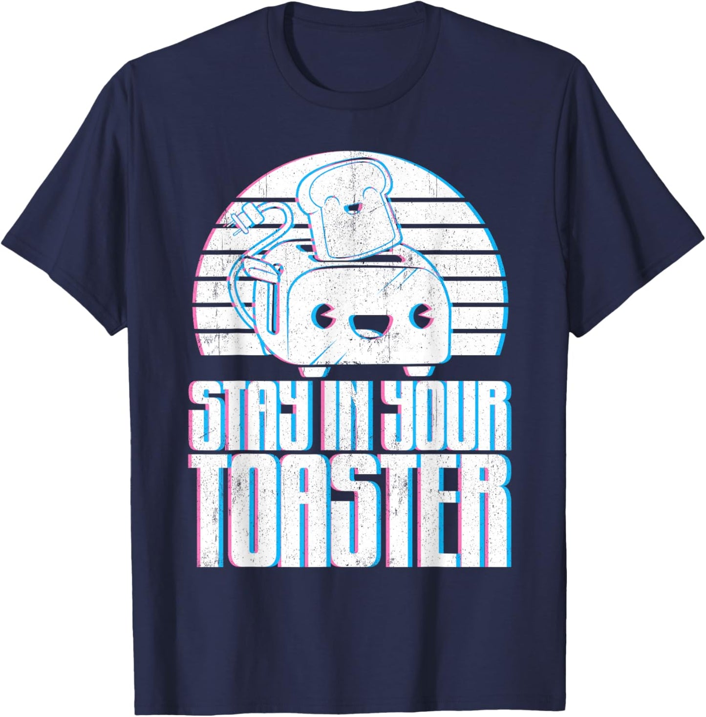Funny Colorguard Stay in Your Toaster Marching Band Gift T-Shirt - T-Shirt | Navy