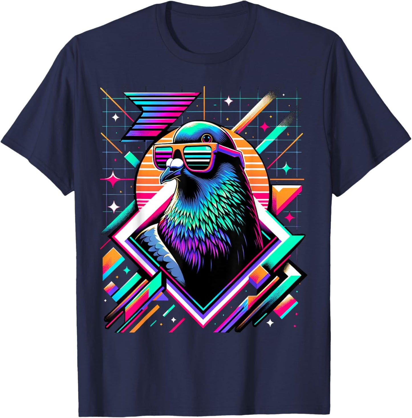 and Kids Vintage Retro Pigeon Lover T-Shirt - T-Shirt | Navy