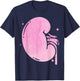 Dialysis Nurse Tech Technician Kidney Pink Diamonds T-Shirt - T-Shirt | Navy